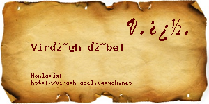Virágh Ábel névjegykártya