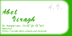 abel viragh business card